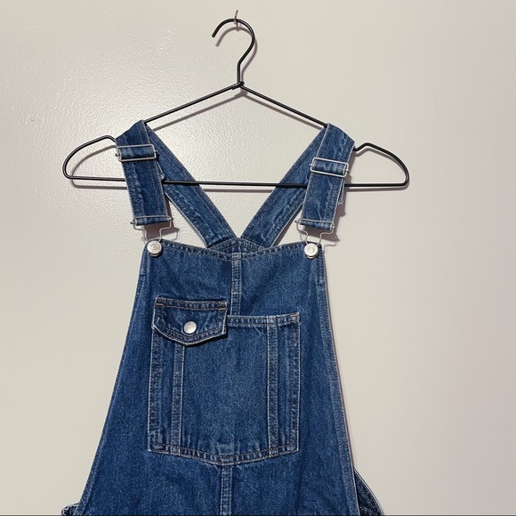 TopShop Moto Slim Denim Overalls - Picture 4 of 12